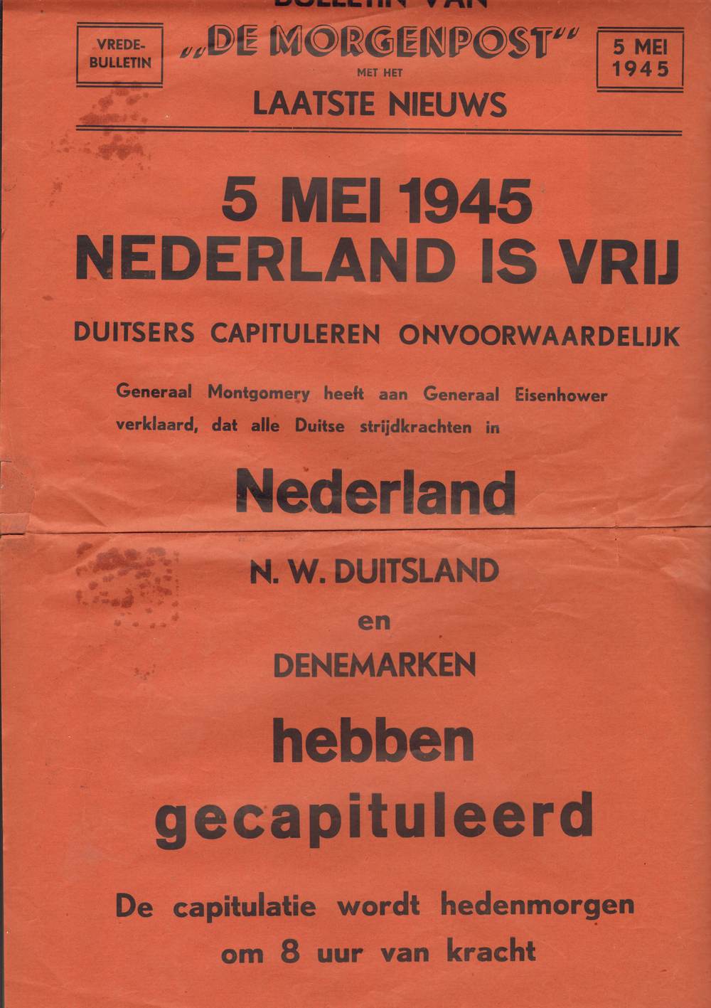 19450505 Bulletin de Morgenpost Capitulatie 754